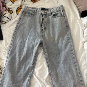 PrettyLittleThing Light Gray Women Jeans